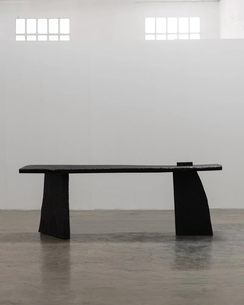 Massif Dining Table from Charred Eucalyptus Wood