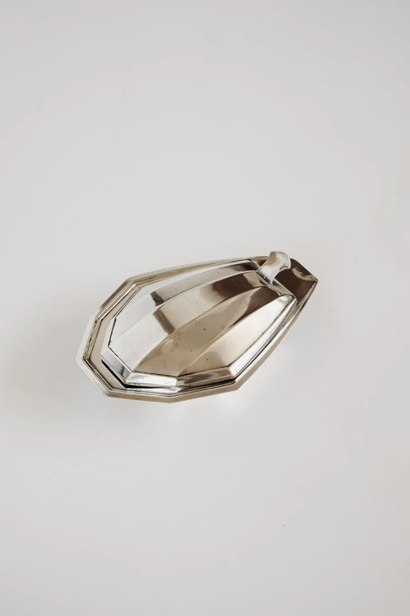 Vintage Silver-Plated Butter Dish