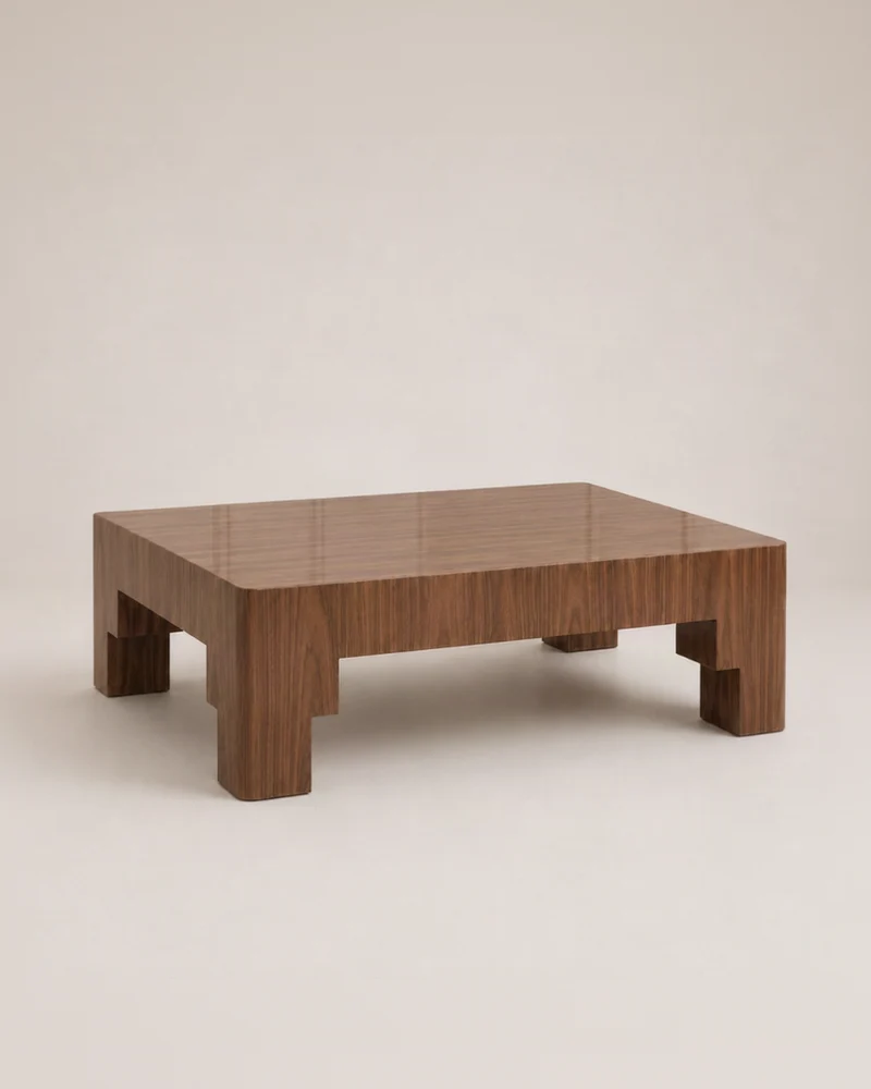 Adrian Coffee Table - Glossy Walnut