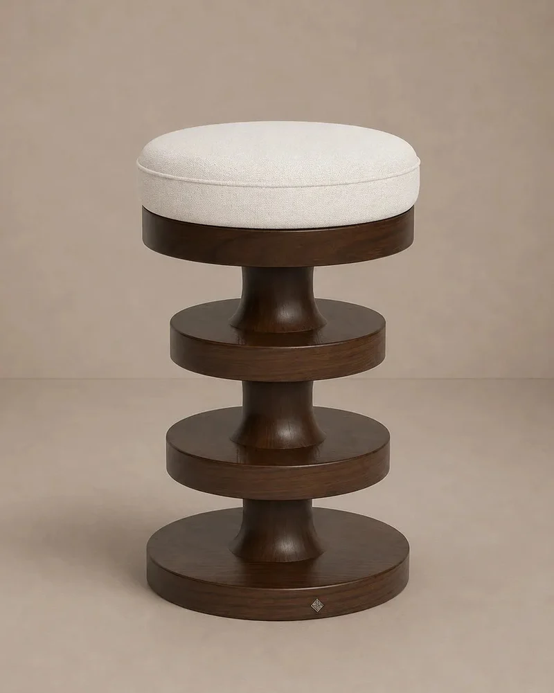 Adrian Bar Stool - Beige Linen
