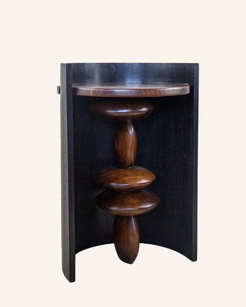 Contemporary Teak in Wood - Side Table