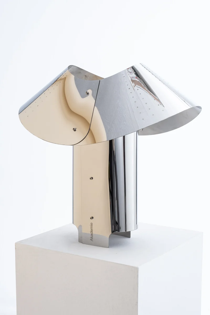 Fold Table Lamp in Stainless Steel