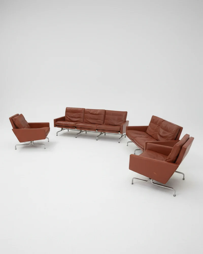 PK 31/3 Sofa Set by Poul Kjaerholm for Fritz Hansen, 1958