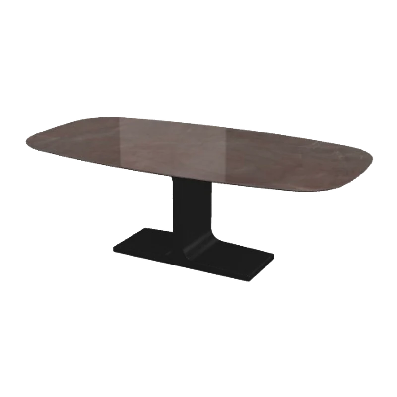 PALACE SHAPED - Table 220x115 Céramique brillant Stone