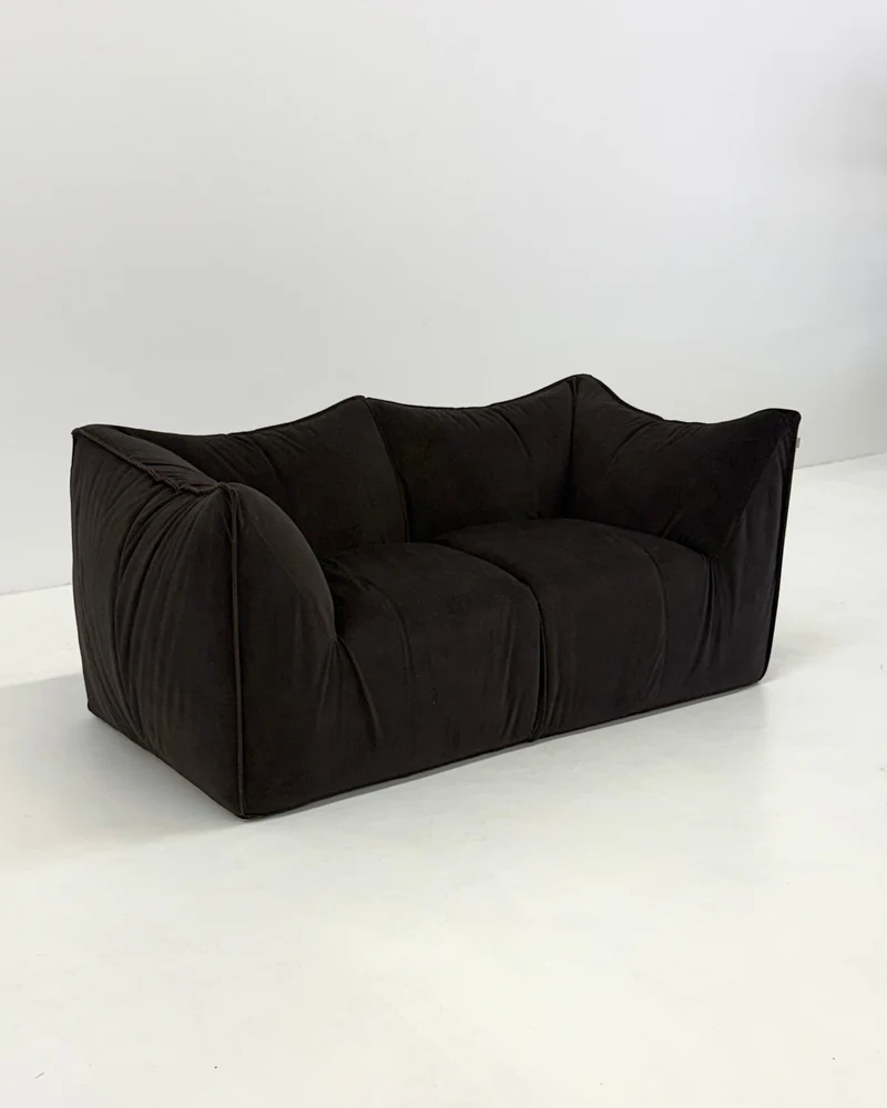 Bambole Sofa in Dark Brown by Mario Bellini for B&B Italia