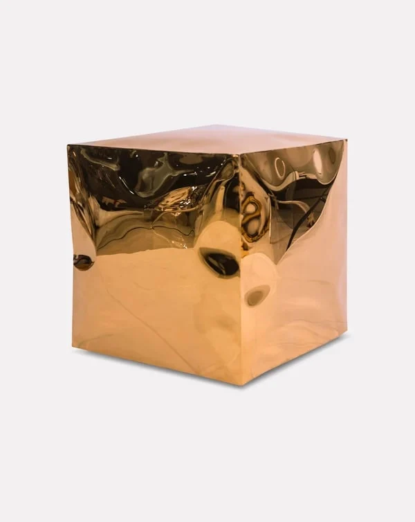 Stainless Steel Cube Stool