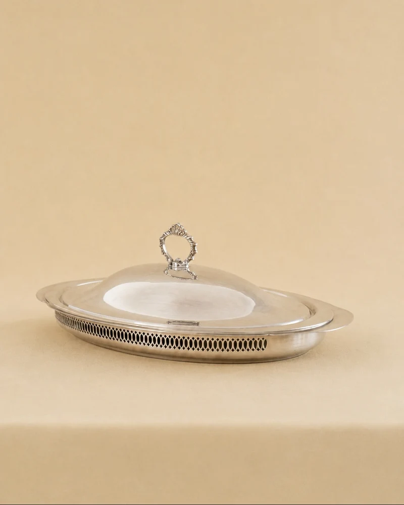 Silver-Plated Covered Serving Dish