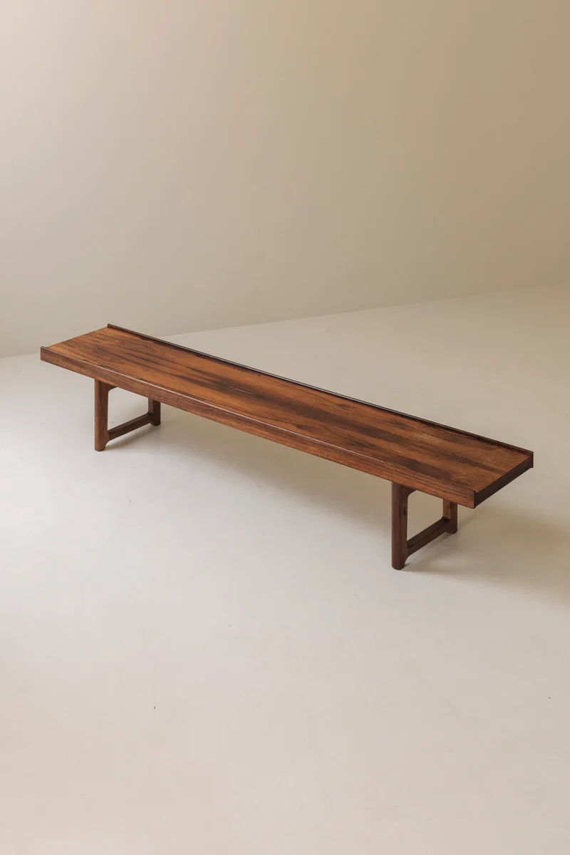 Long Krobo Bench by Torbjørn Afdal for Bruksbo, Norway 1960s