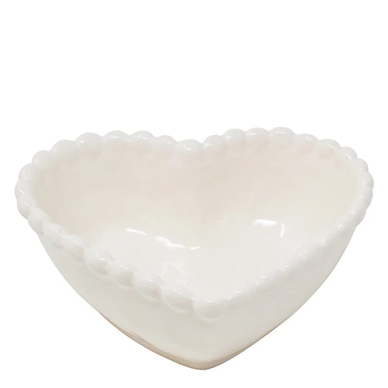 Bol décoratif - Coeur blanc