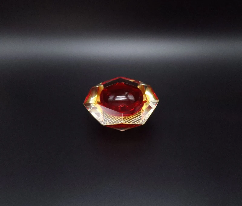 Murano Sommerso Glass Vide-Poche by Flavio Poli for Seguso, 1960s