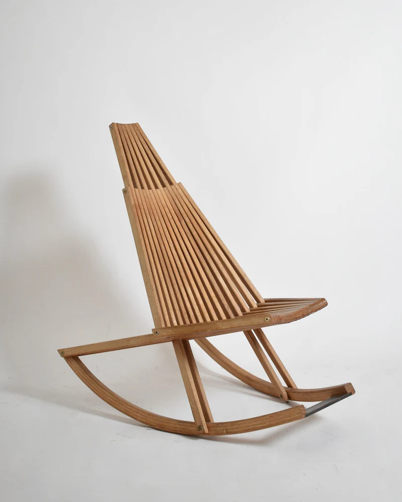 Wooden Rocking Chair, 1980s