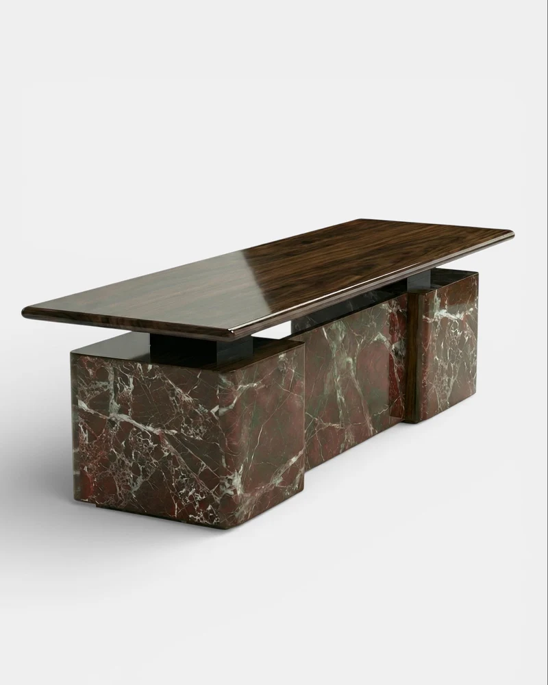 Holly Rosso Levanto And Wood Desk