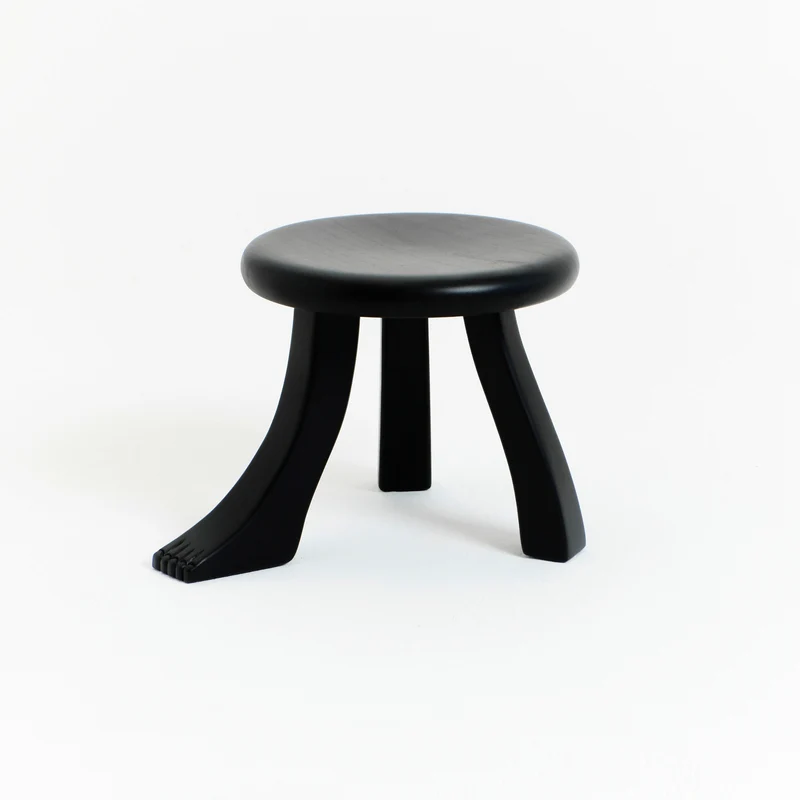 Foot Stool in Black Chestnut