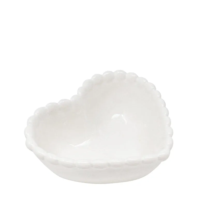 Petit bol en coeur - Blanc