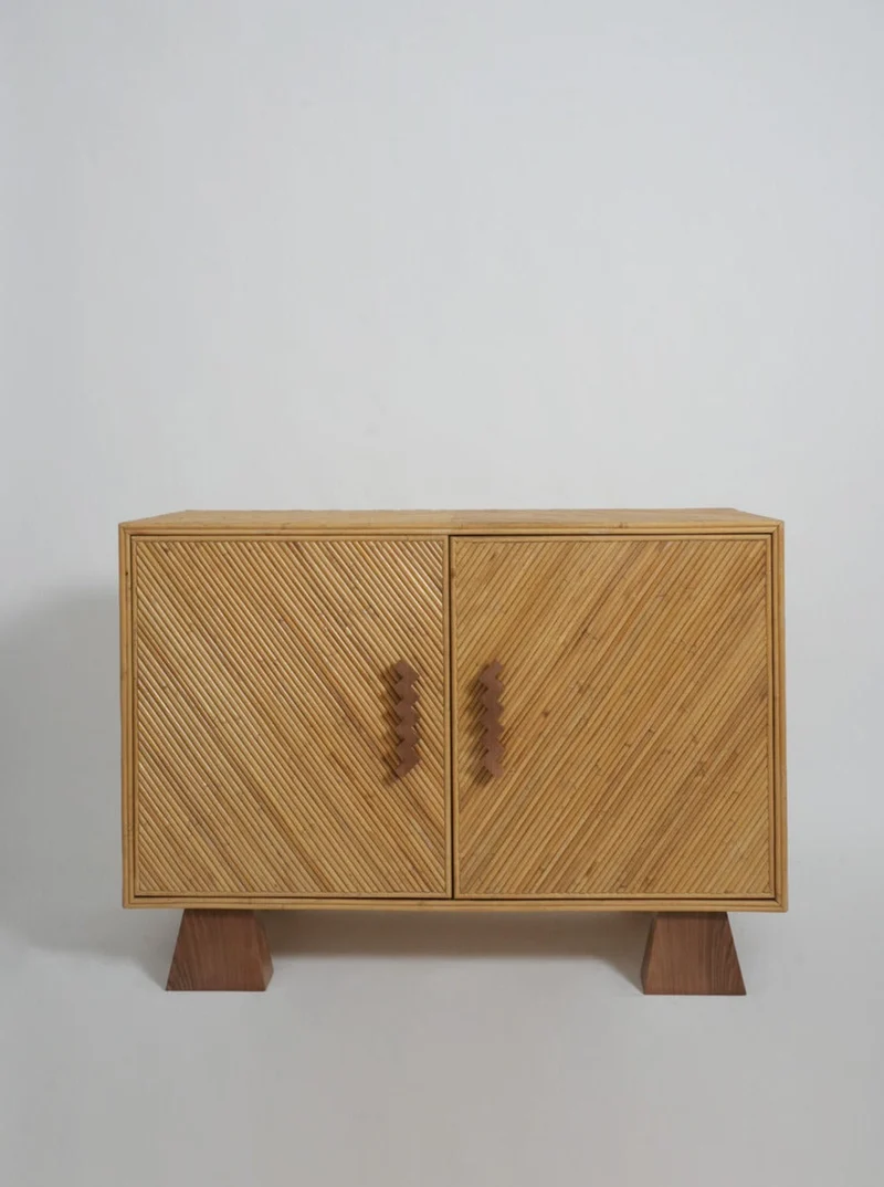 "Arrabida" Rattan and Walnut Sideboard