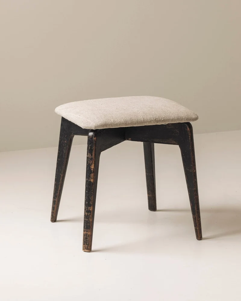 Modernist French Stool, 1950s