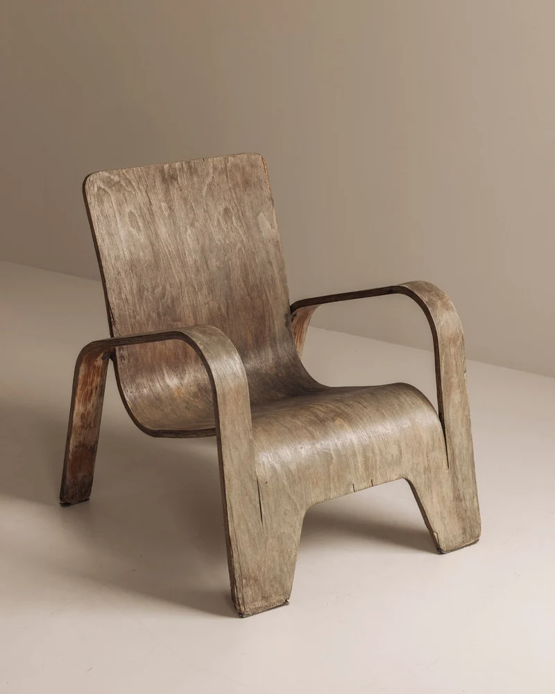 Early modernist LaWo1 Armchair by Han Pieck for Lawo Ommen, the Netherlands 1946