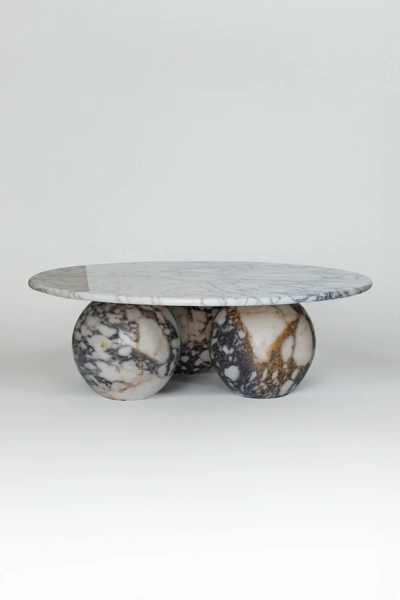 Sculptural Calacatta Viola Coffee Table