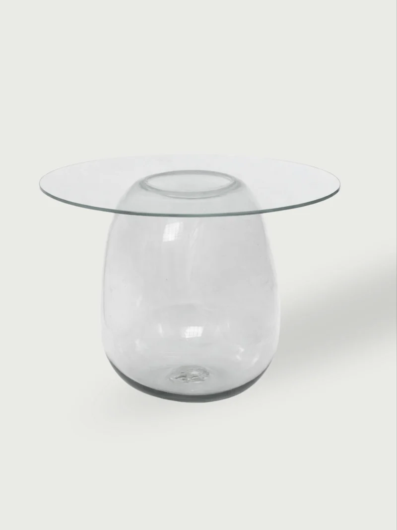 Bubble Side Table in Glass or Tempered Glass