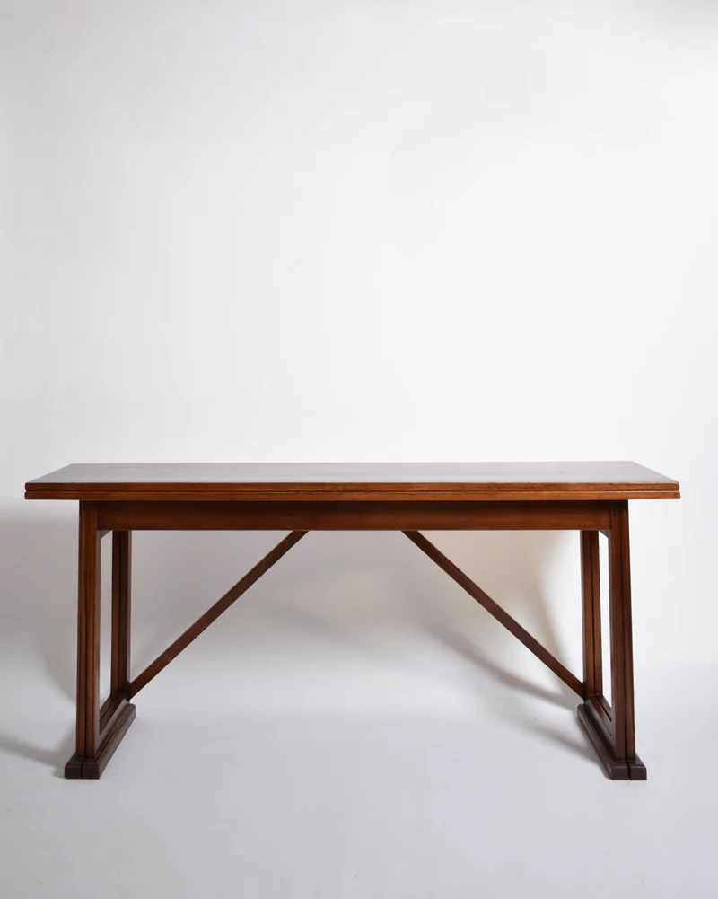 Folding wooden console, 1950s