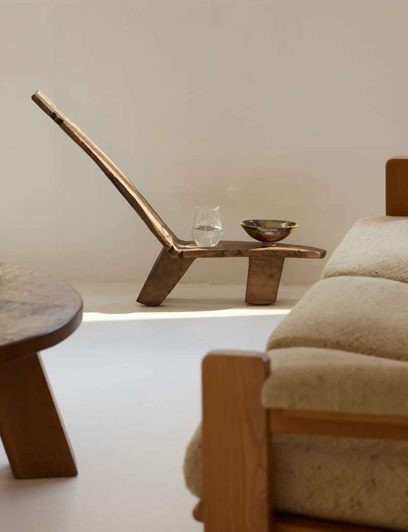 West African Monoxyle Lobi / Stargazer Chair, C. 1950