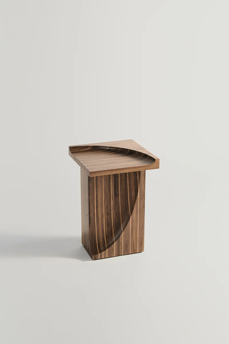 Trama Side Table in Wood and Oak