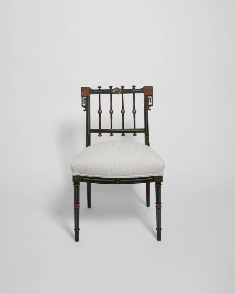 Napoleon III Painted Armchair, 19th c.