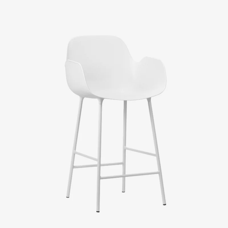 FORM - Tabouret de bar / H 65 cm pieds acier