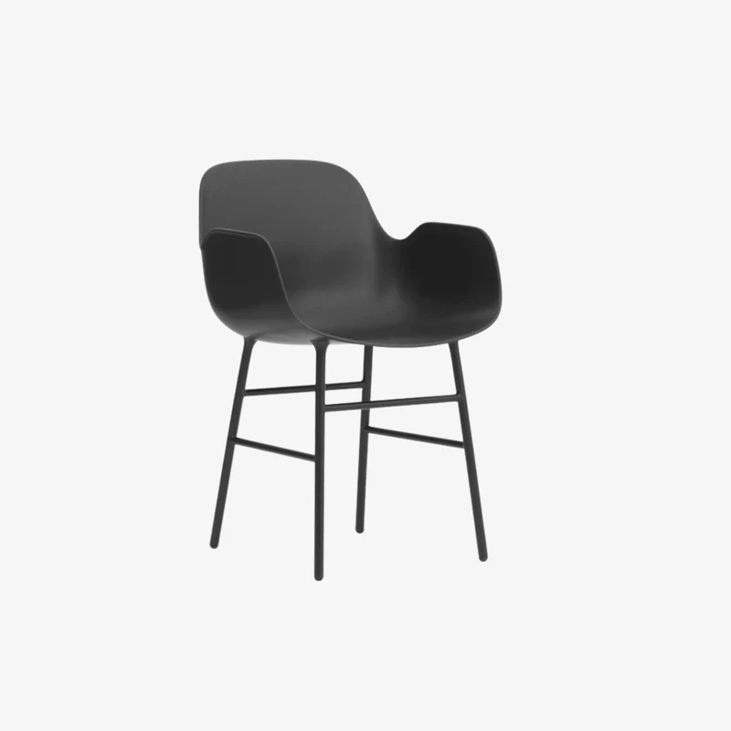FORM - Fauteuil pieds acier peint