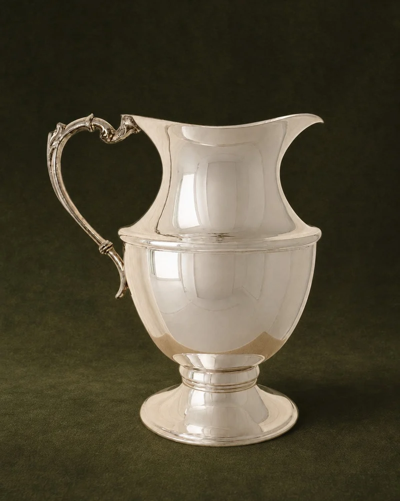 Vintage silver-plated pitcher