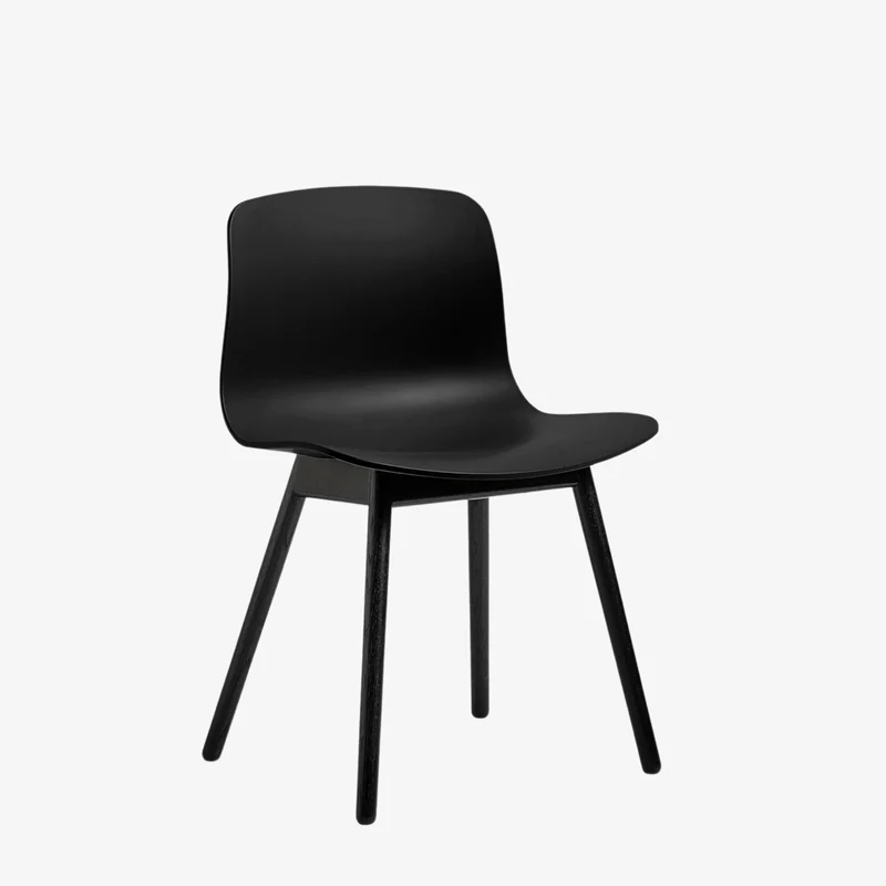 ABOUT A CHAIR AAC 12 - Chaise piètement noir