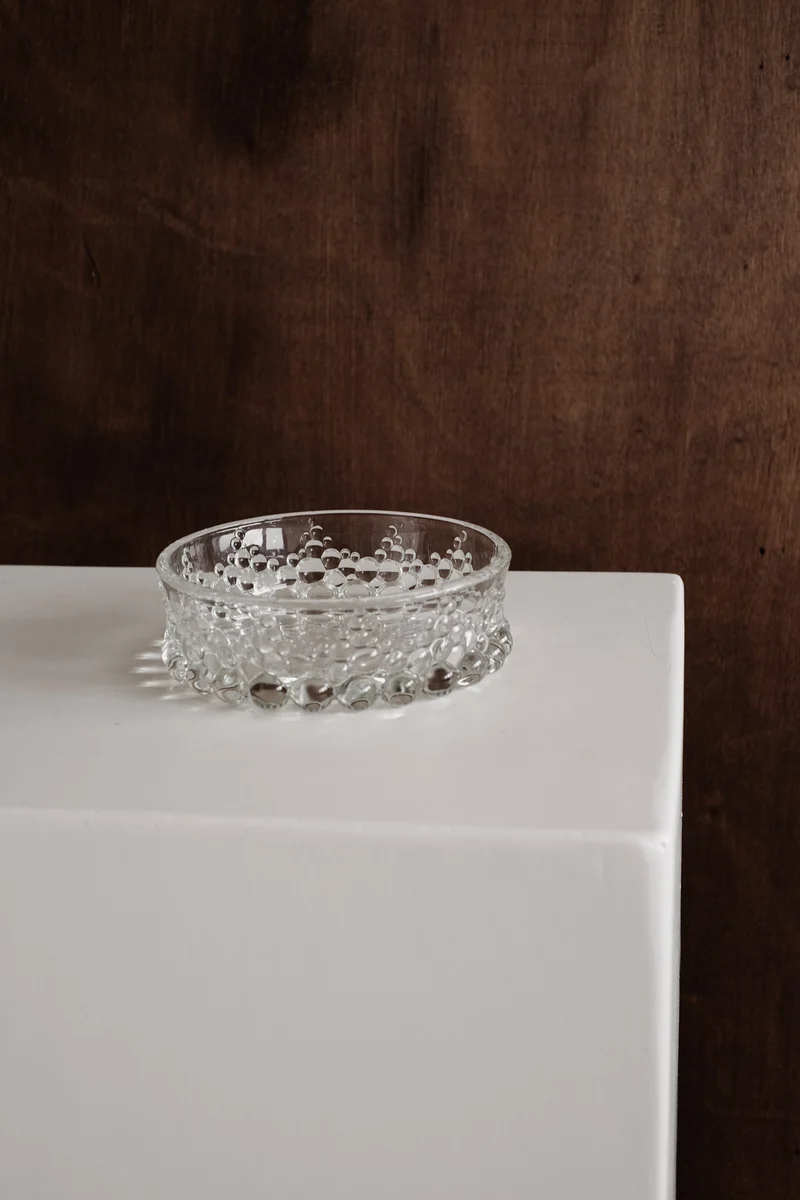 Mid-Century Glass Bowl by Walther Glass, 1970