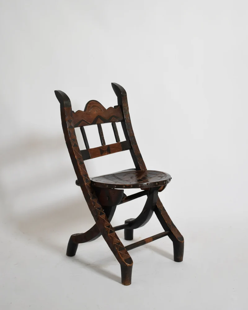 Wooden Senoufo Chair, 1960s