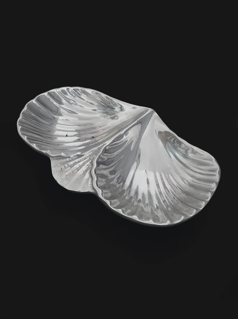 Shell Brass Double Tray