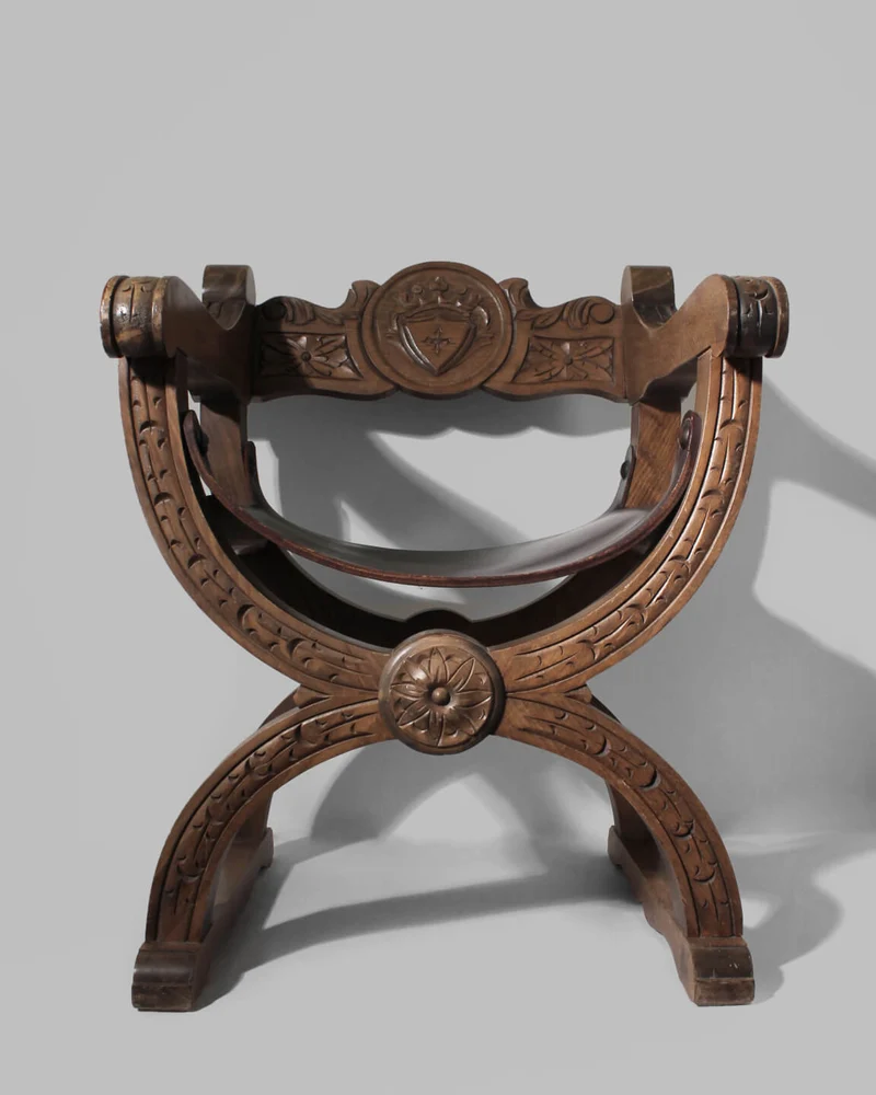 Renaissance Revival Dante Oak Chair, 1850s, Sweden