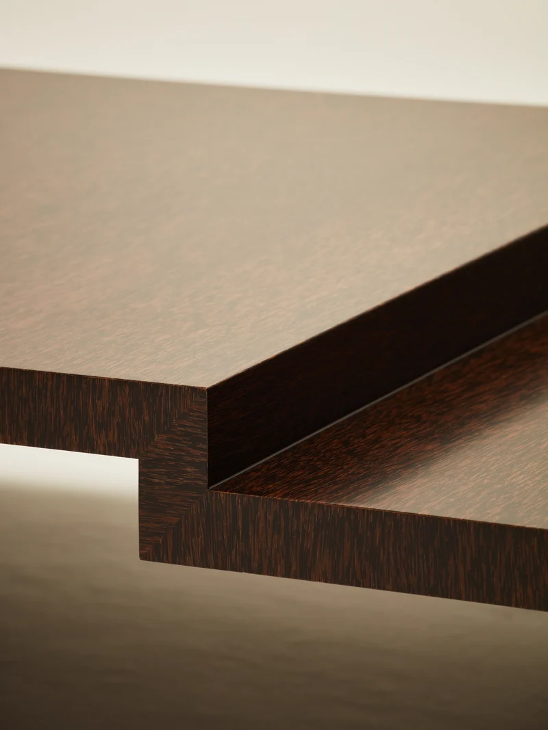 'Continuous' Coffee Table II Handcrafted in Wood Venner