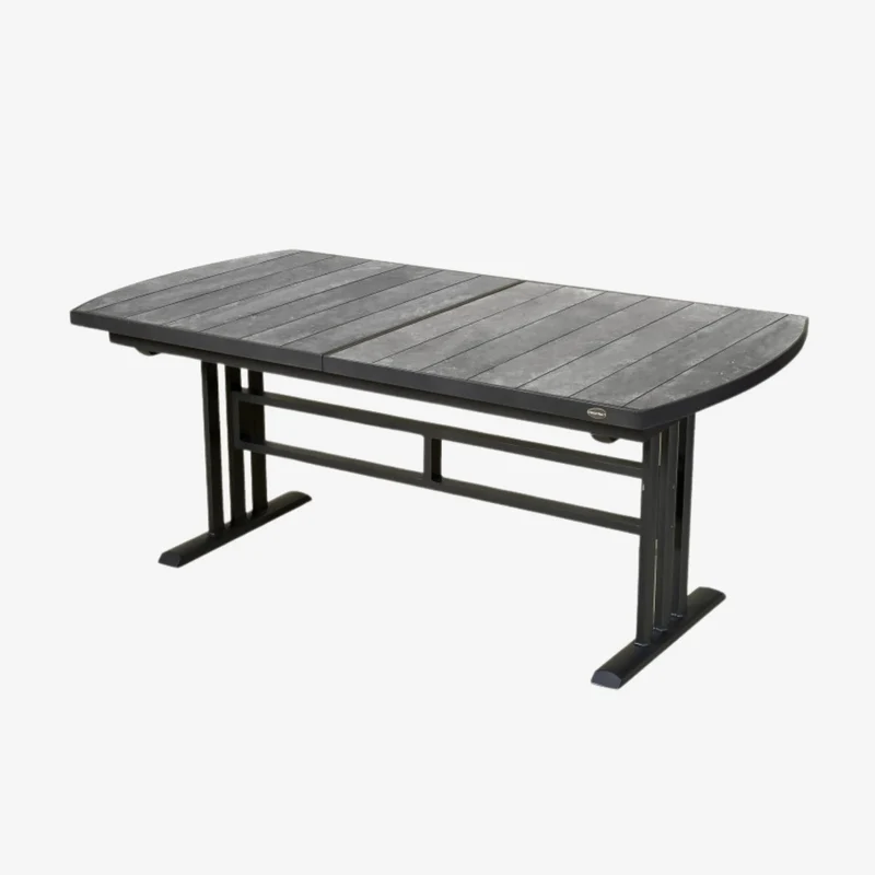 TWIG - Table extensible 194/264 - gris espace / HPL Céramique grise