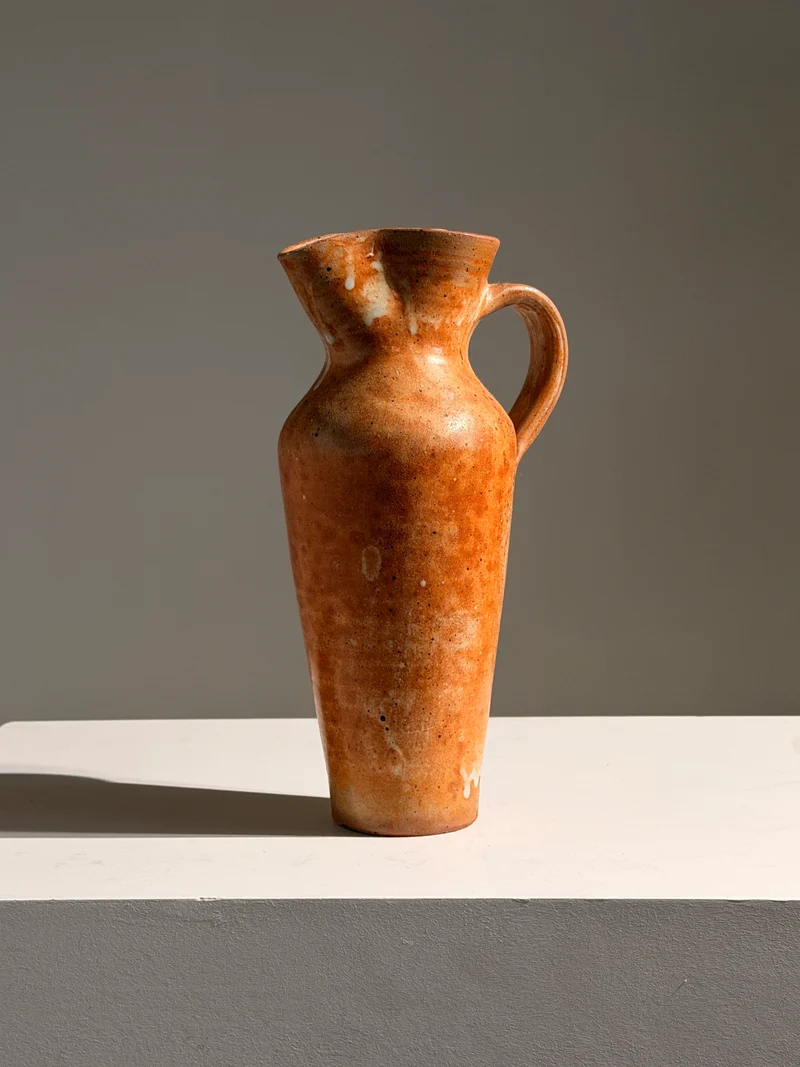 Ceramic pitcher, France, circa 1960