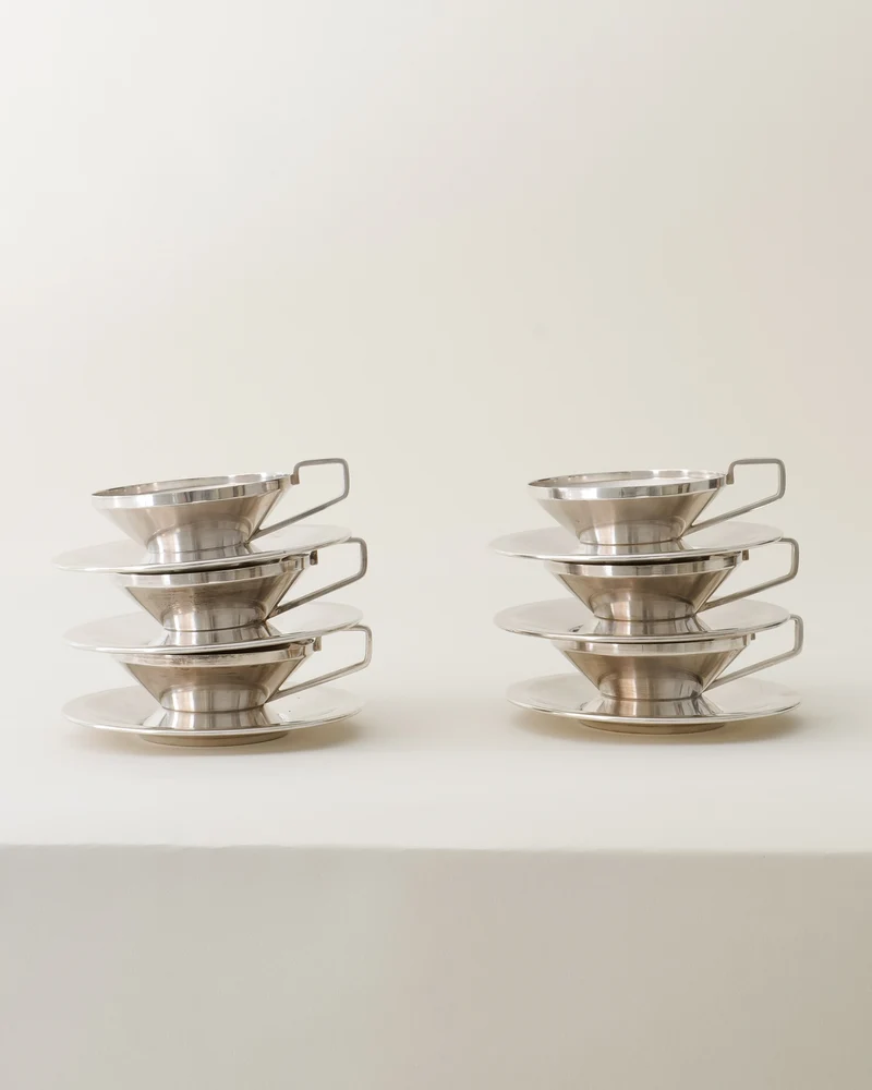Gio Ponti Arthur Krupp Milano Cups and Saucers 1950s