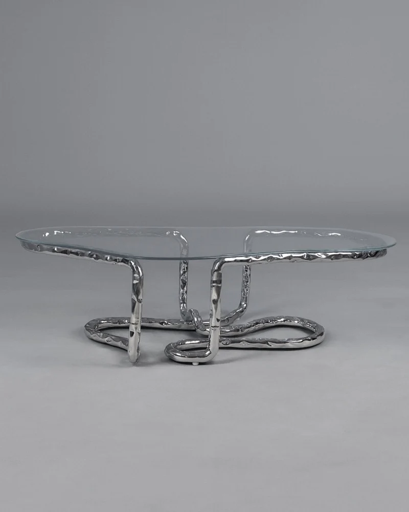 Stainless Steel Coffee Table - Lasso Series by Nitush Aroosh