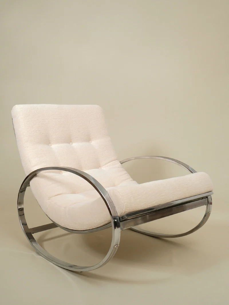 Renato Zevi "Ellipse" Vintage Rocking Chair