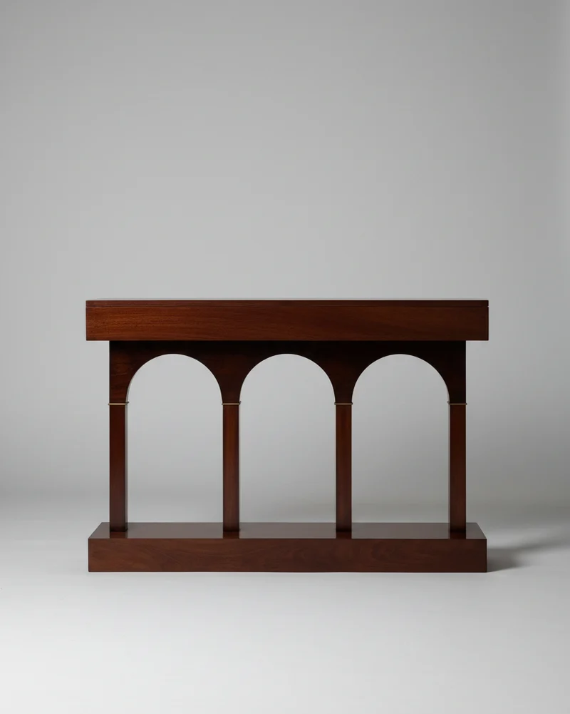 Sculptural Arcade Console, Italy, 1980s