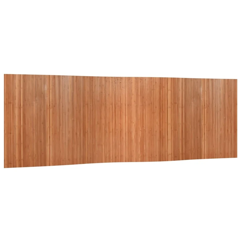 Paravent séparateur de pièce cloison 165 x 600 cm bambou marron DEC031149