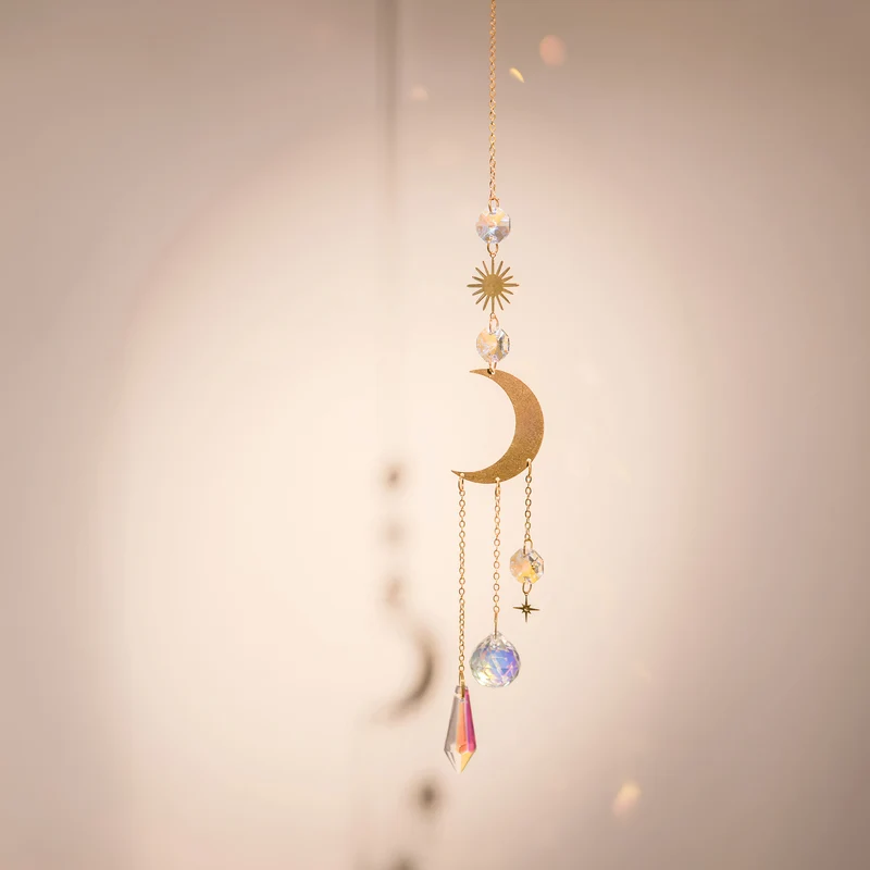 Capteur de soleil - Pendentif lune