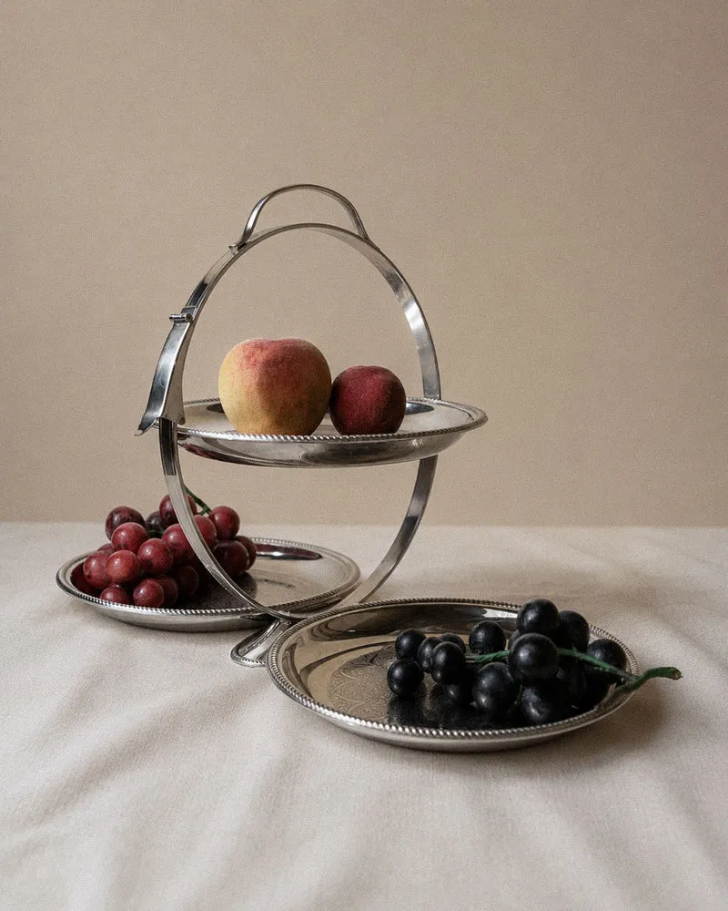 1960s Folding Serving Tray Etagere