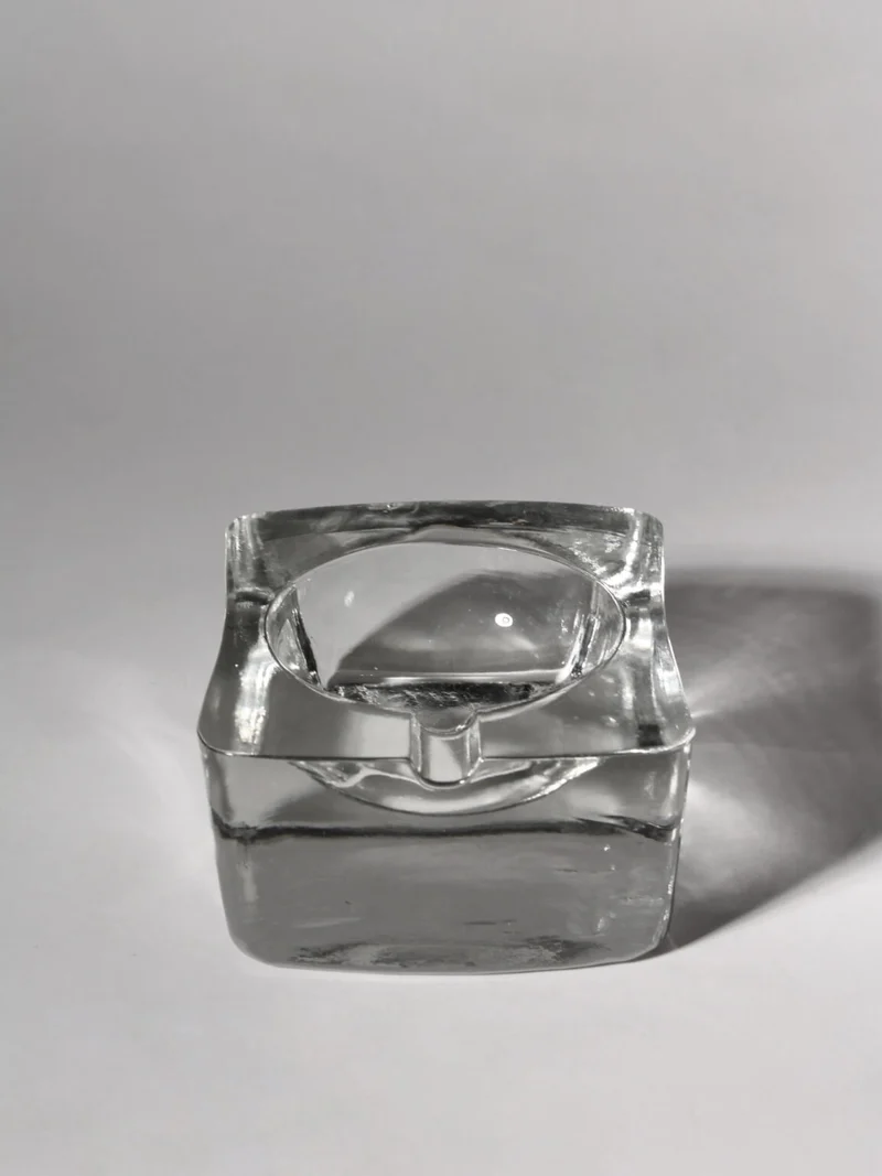Mid-Century Modernist Massive Glass Ashtray