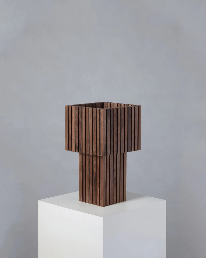 Wooden Parallilo Table Lamp