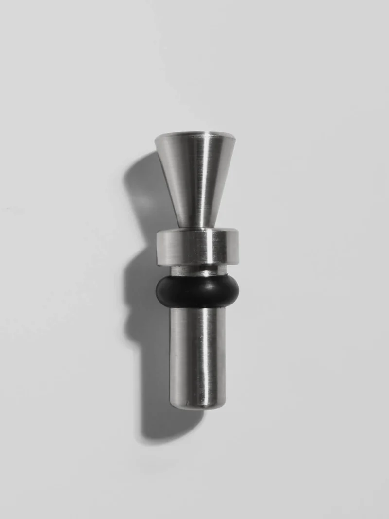 Brushed Metal Brutalist Massive Bottle Stopper