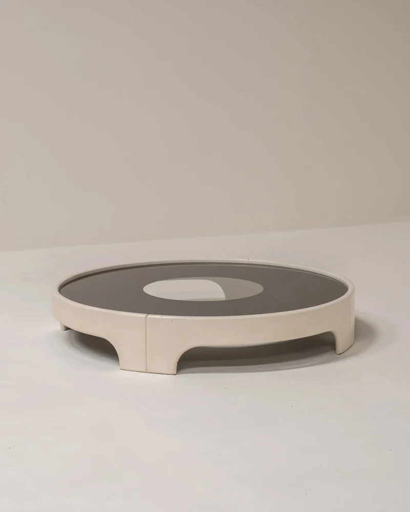 Tito Agnoli Circular Coffee Table, Italy 70s