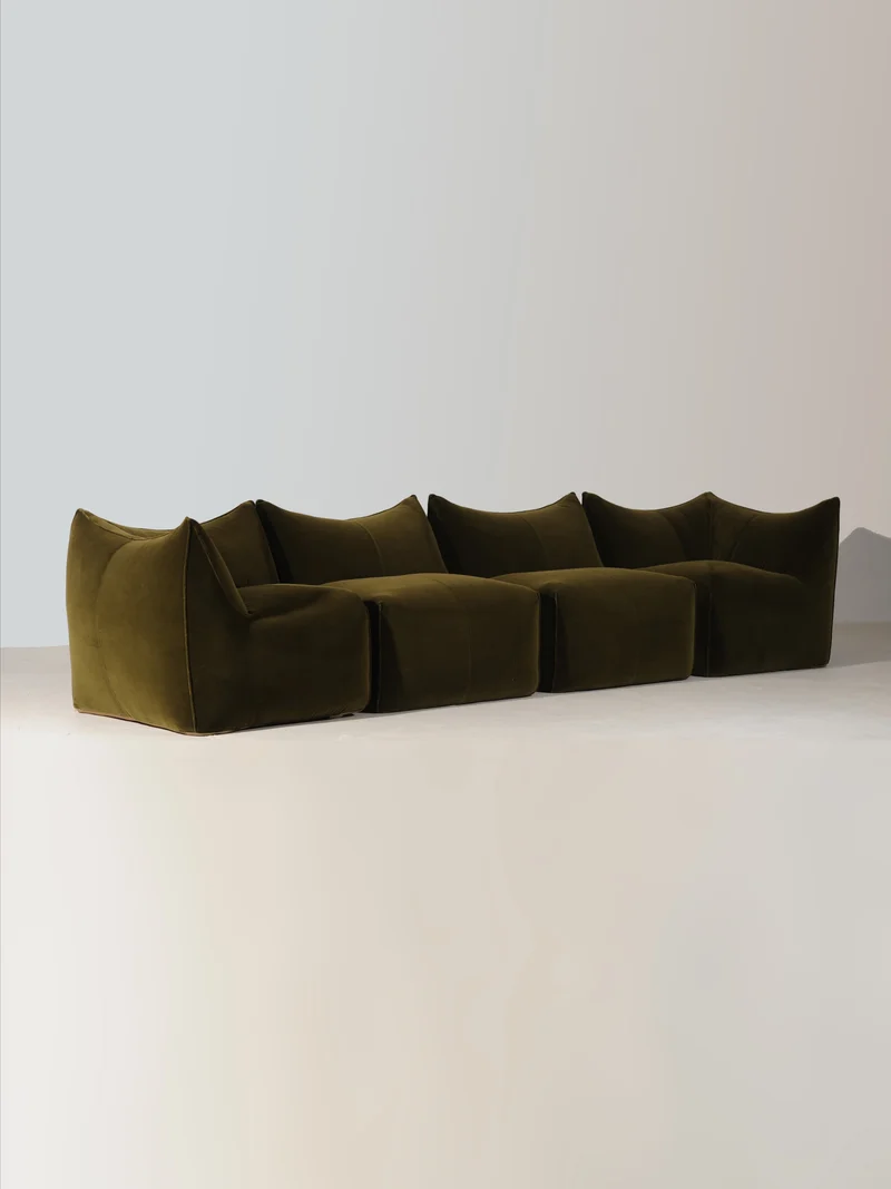 Rare Le Bambole Sectional Sofa by Mario Bellini, Italy 1971